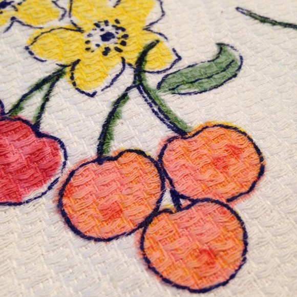 New! NWT Ralph Lauren Kitchen Towel Set of 2. Fruits & Flowers. Colorful Fun. - Picture 5 of 7